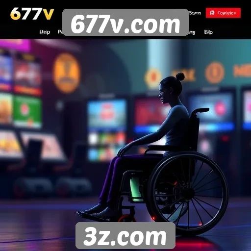 Acessibilidade no site de jogos 677v.com